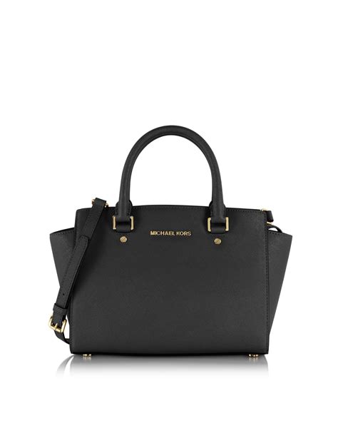 michael kors medium selma top zip satchel black|Michael Kors Women's Selma Medium Top.